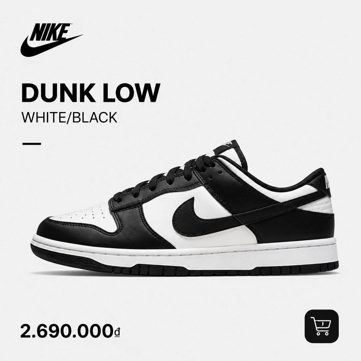 Nike Dunk Low Black/White (Panda)