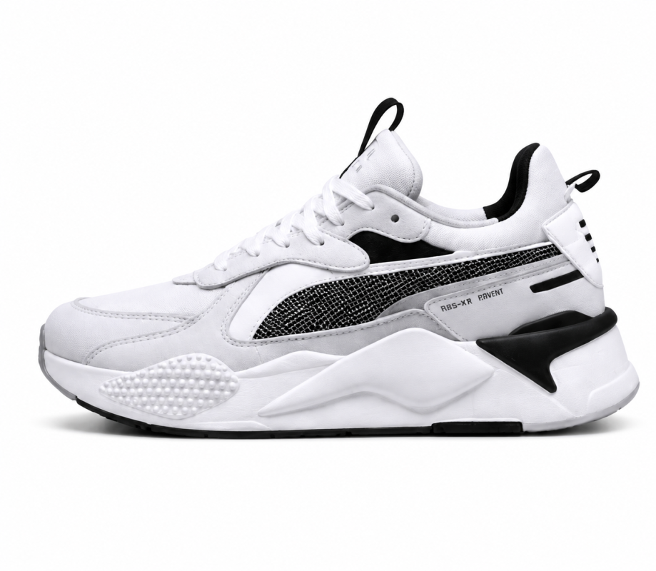 Cận cảnh giày PUMA RS-X Reinvent White Gray Black