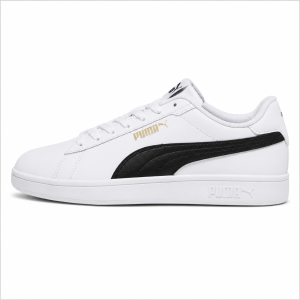 PUMA Smash 3.0 L White Black Chính Hãng – Giày Sneaker Phong Cách Tối Giản Dành Cho Nam Nữ